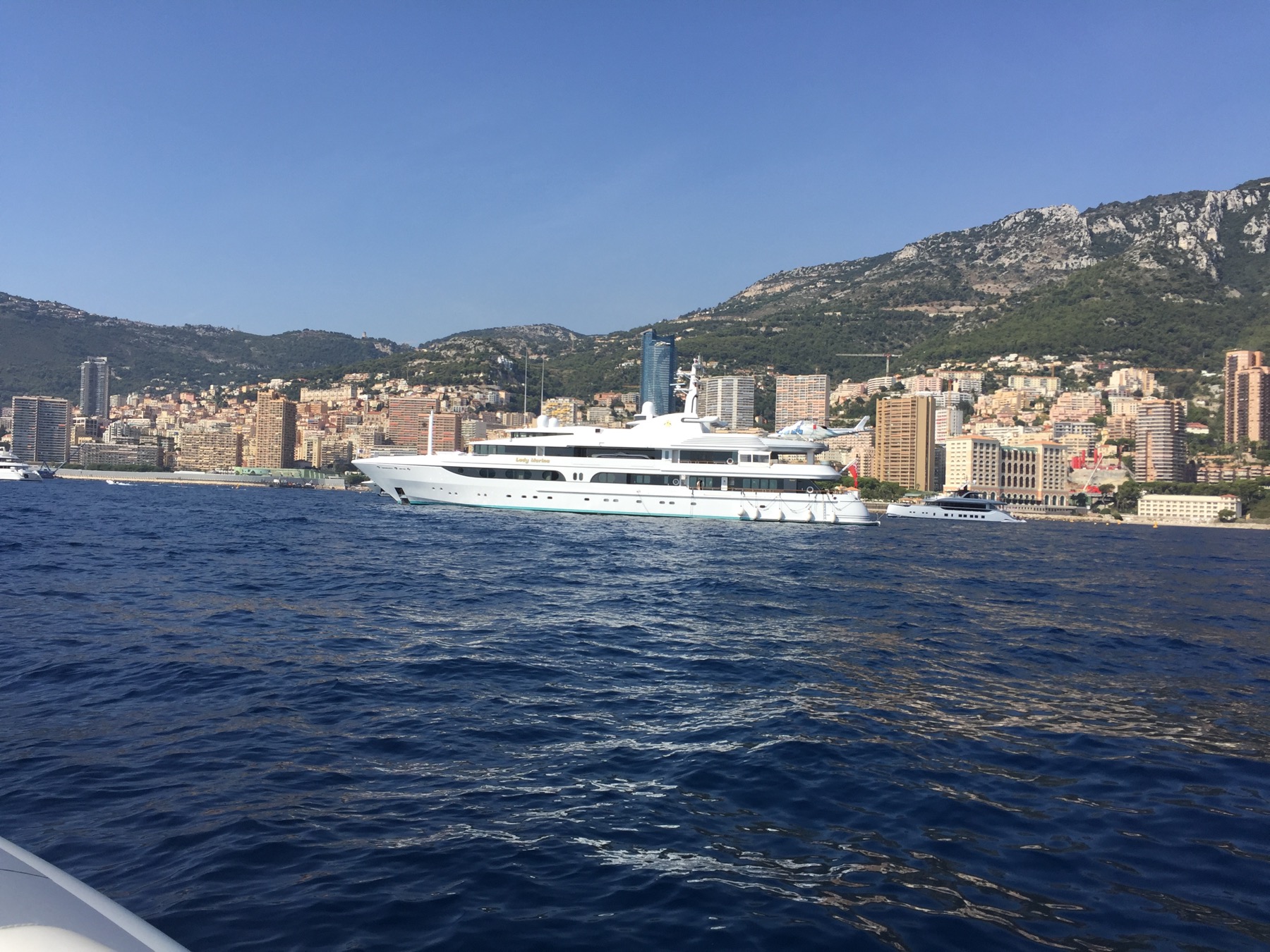 Large yachts operating around Monaco and the Côte d'Azur.